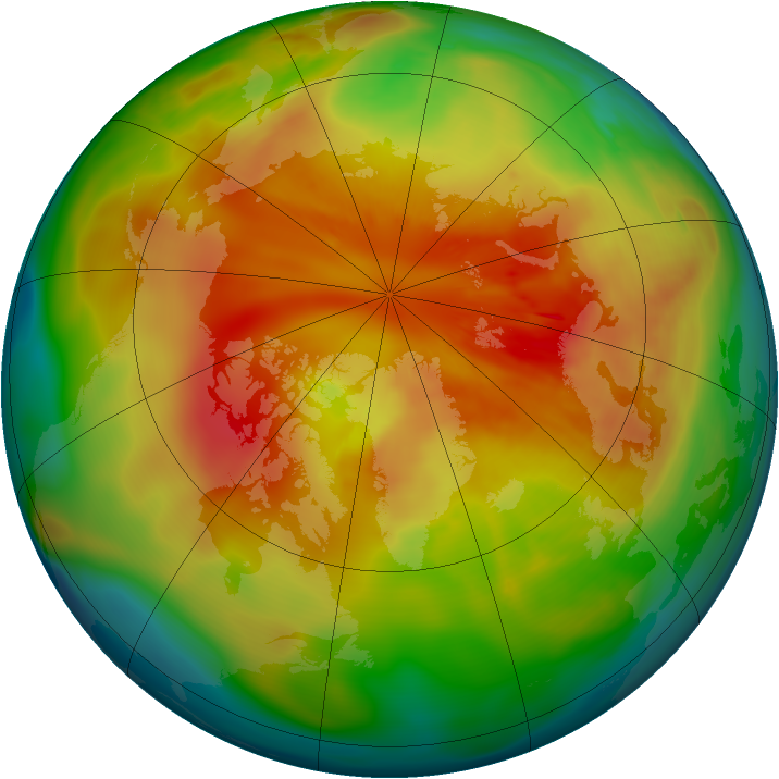 Arctic ozone map for 17 March 2008